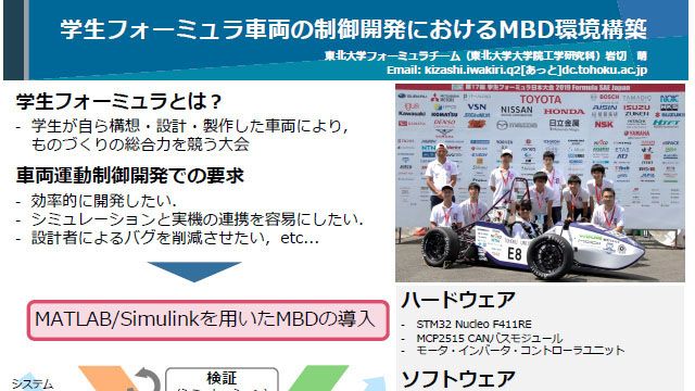 学生フォーミュラ車両の制御開発におけるMBD環境構築