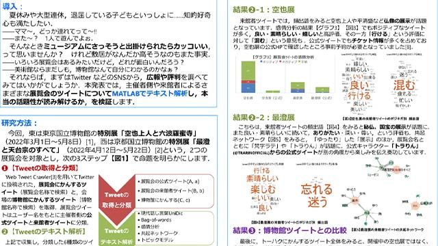 MATLAB, Text Analytics Toolboxによる展覧会のSNSを利用した広報と評判のテキスト分析