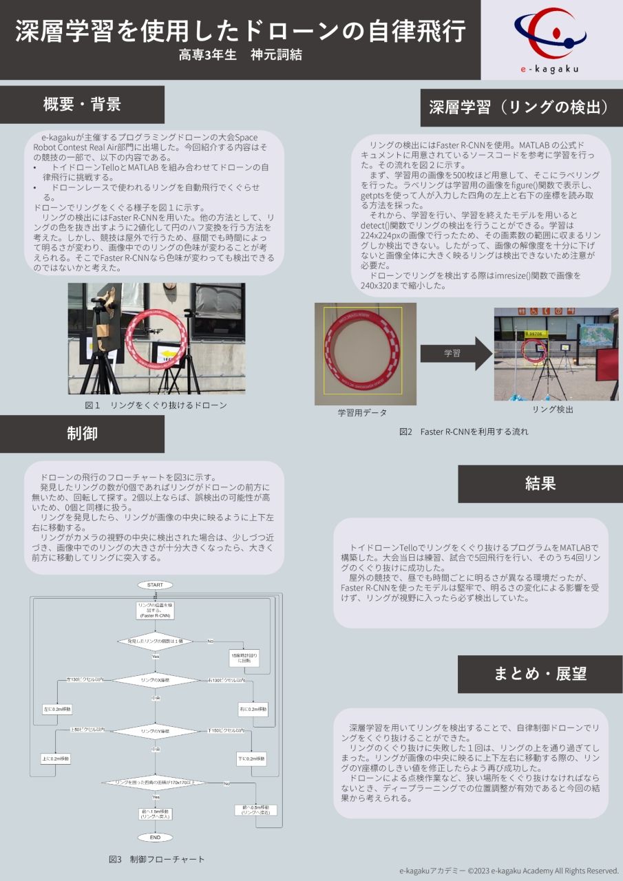 深層学習を使用したドローンの自律飛行