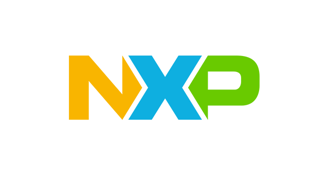 The NXP logo representing an event partner at MATLAB EXPO.